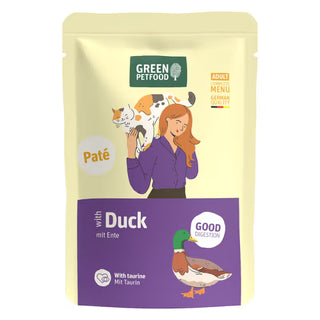 Green Petfood Grain-Free Adult Cat Duck Pâté - Wet cat food