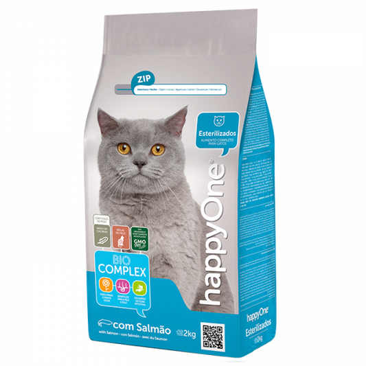 happyOne Gato Esterilizado Salmón 10 kg