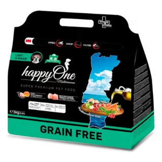 happyOne Mediterraneum Perro Light & Sénior Aves