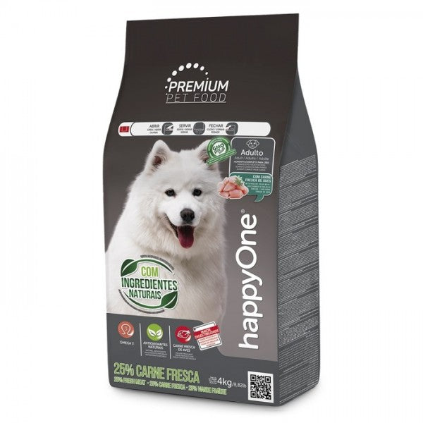 happyOne Premium Perro Adulto - Carne fresca de ave 4 kg