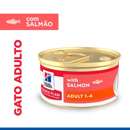 Hills Gato Adulto Salmão - Ração húmida para gato