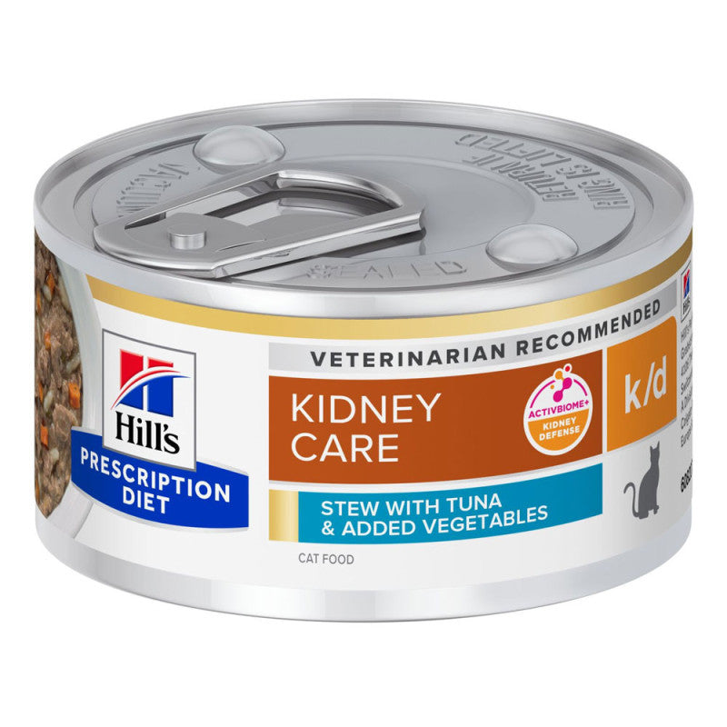 Hill's Kidney Care k/d - Wet Cat Food for Kidney Disease Support - Tuna | 12 x 82 g