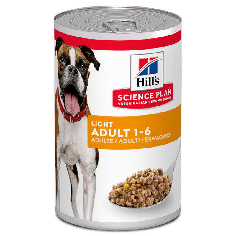 Hill's Light - Adult Overweight Dog Food Paté - Chicken | 12 x 370 g