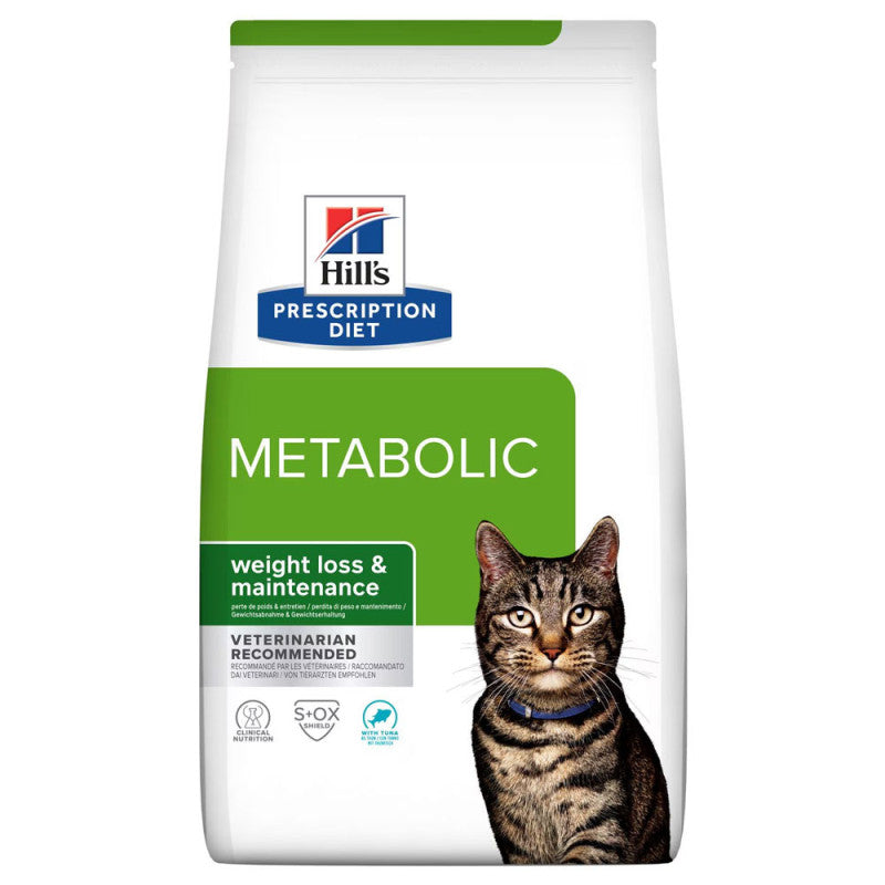 Hill's PD Metabolic - Pienso seco para gatos para el control del peso - Atún 3 kg