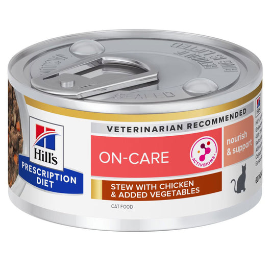 Hill's PD ON-Care - Paté Cat Food for Convalescence - Chicken & Vegetables | 12 x 82 g