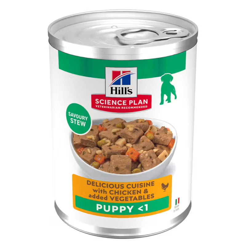 Hills Cão Cachorro Frango e Legumes - Ração húmida para cão