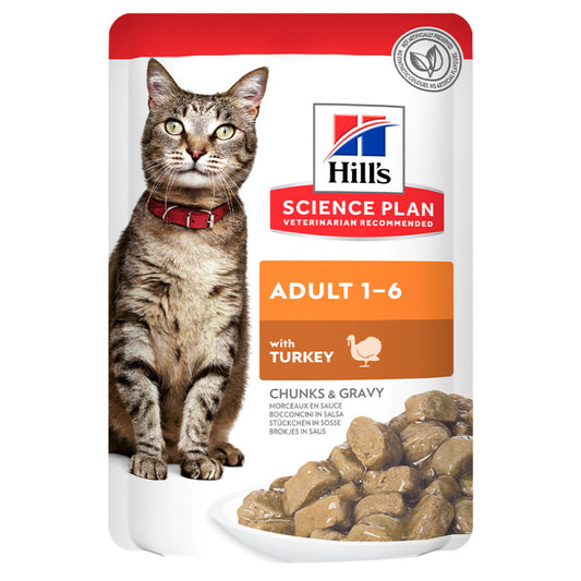 Hill's Science Plan - Adult Cat Food in Gravy - Turkey | 12 x 85 g