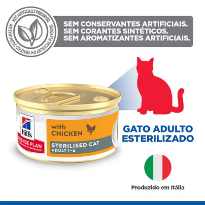 Hills Sterilised Adult Cat Chicken - Wet food for sterilised cats