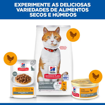 Hills Sterilised Adult Cat Chicken - Wet food for sterilised cats