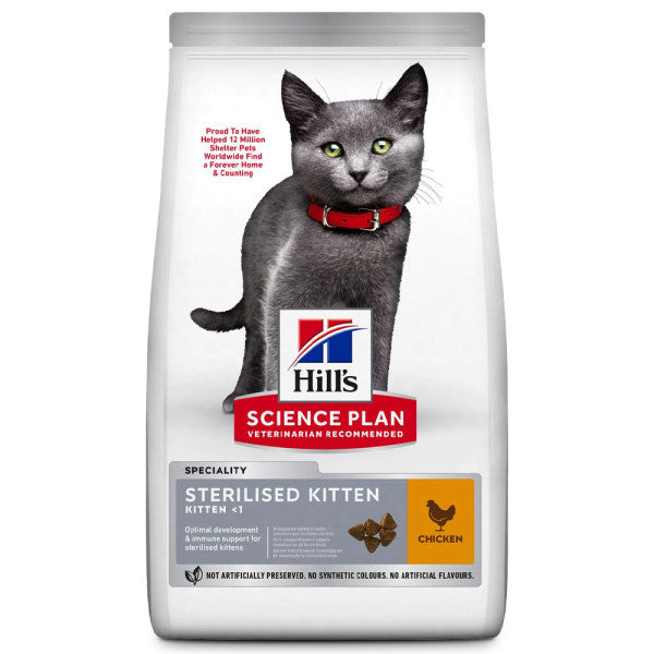 Hill's Sterilised Kitten - Pienso seco para gatito esterilizado - Pollo 1.5 kg