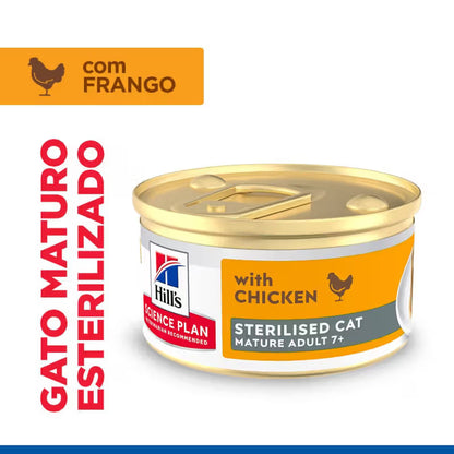 Hills Senior Sterilised Cat Chicken - Wet food for sterilised cats