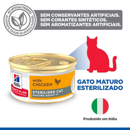 Hills Senior Sterilised Cat Chicken - Wet food for sterilised cats