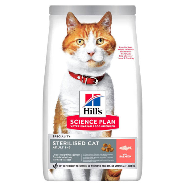 Hill's Sterilised Young Adult - Pienso seco para gato joven esterilizado - Salmón 1.5 kg