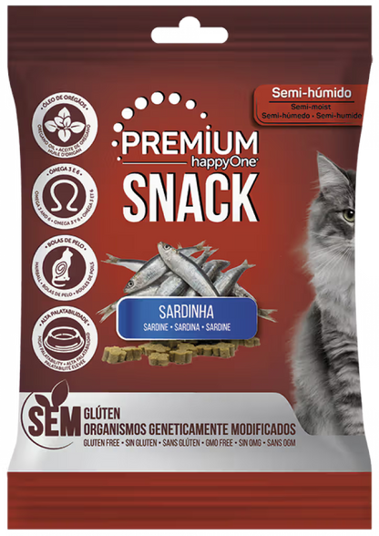 happyOne Premium Snacks Sardinha para Gato