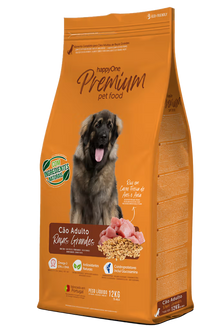 HappyOne Premium Raças Grandes Cão Adulto Aves - Ração seca para cão