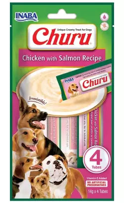Churu Inaba Adult Dog Chicken and Salmon - Dog treat