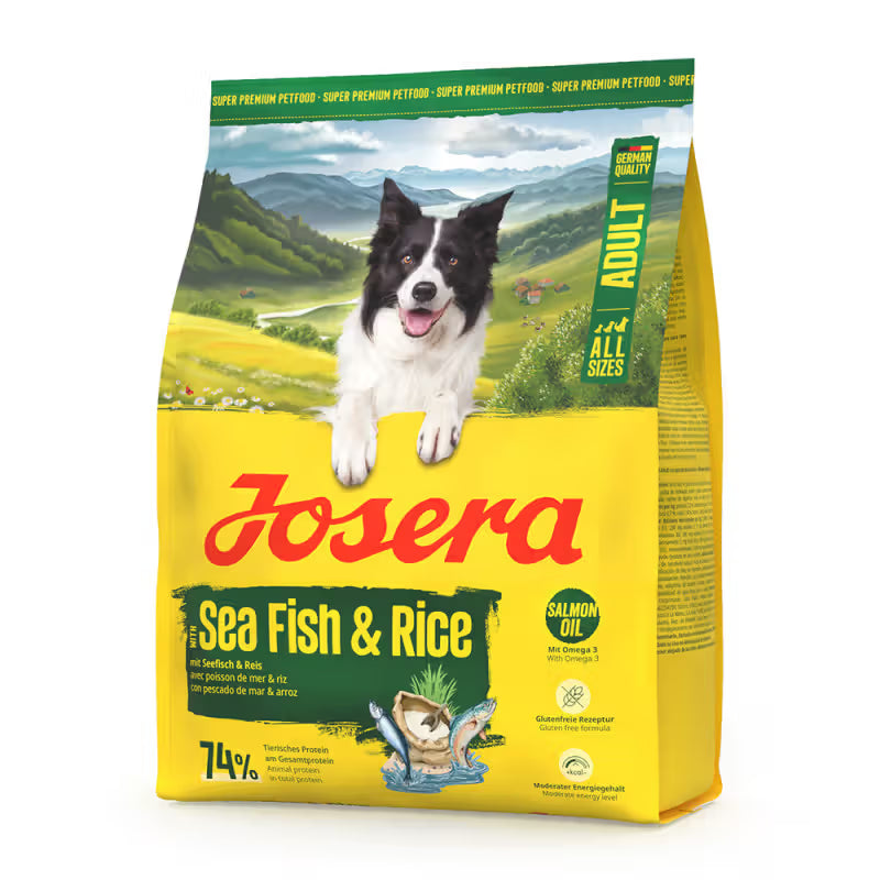 Josera All Sizes Cão Adulto Grain-Free Peixe do Oceano e Arroz - Ração seca para cão