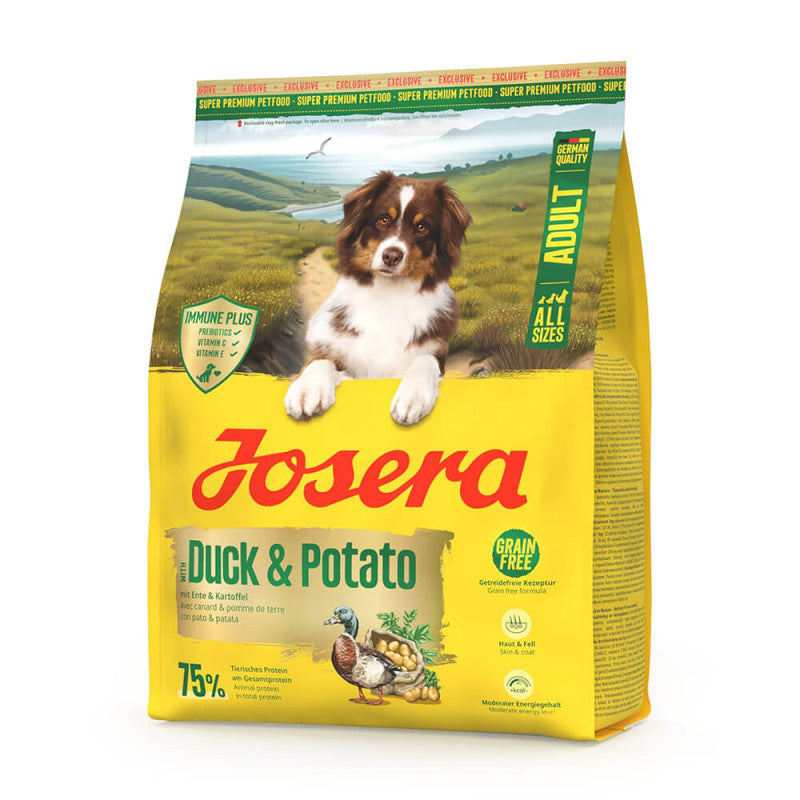 Josera All Sizes - Pienso Seco sin Cereales para Perro Adulto - Pato y Patata | 5 x 900 g
