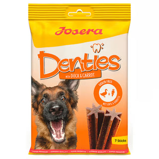 Josera Denties Perro Pato y Zanahoria Grain-Free - Snack para perro para control de peso
