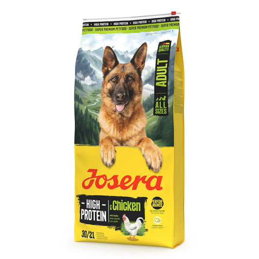 Josera High Protein - High Protein Dry Dog Food for Active Dogs - Chicken 12.5 kg