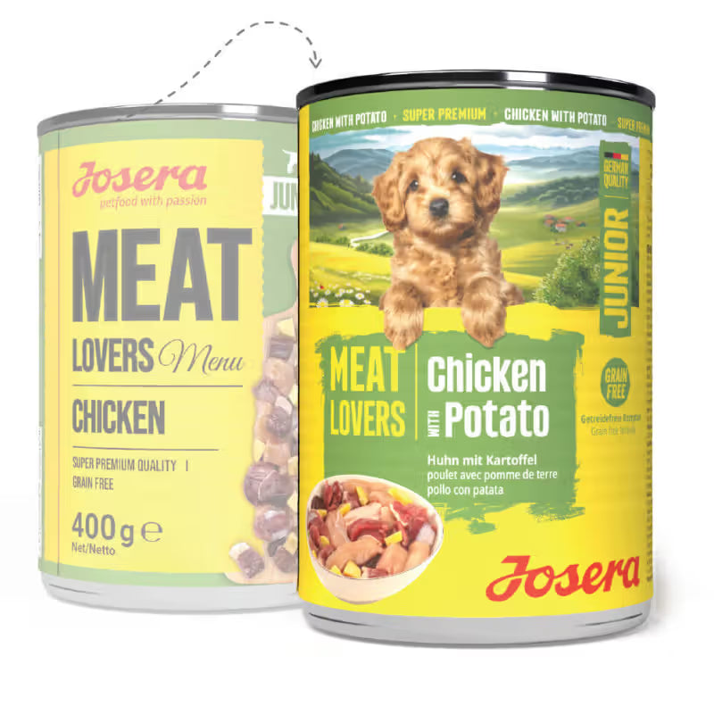 Josera Meat Lovers - Alimento húmido de Frango e Pato para Cachorros