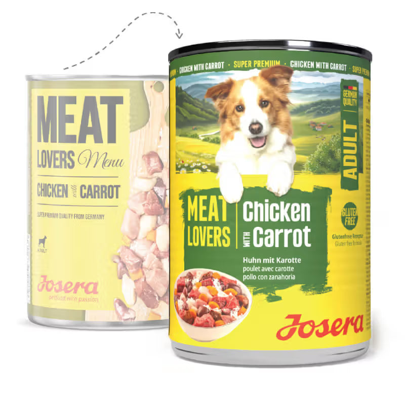 Josera Meat Lovers - Alimento húmido Menu frango e cenoura