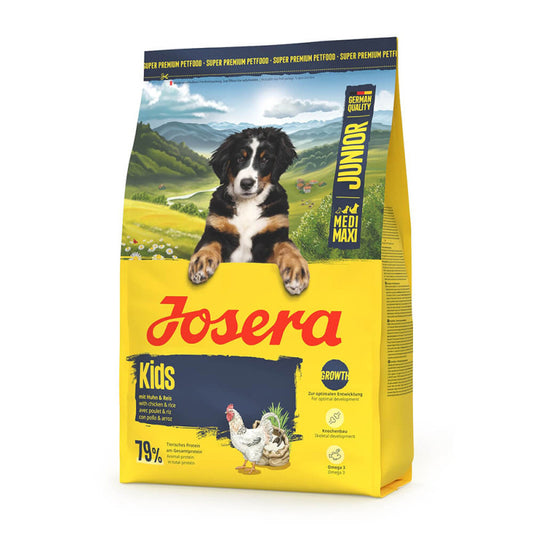 Josera Medi Maxi Kids - Dry Puppy Food for Medium/Large Breeds - Chicken and Rice 3 kg