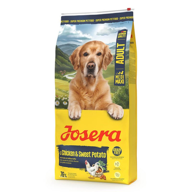 Josera Medi Maxi - Grain-Free Dry Dog Food for Medium/Large Dogs - Chicken & Sweet Potato 12.5 kg