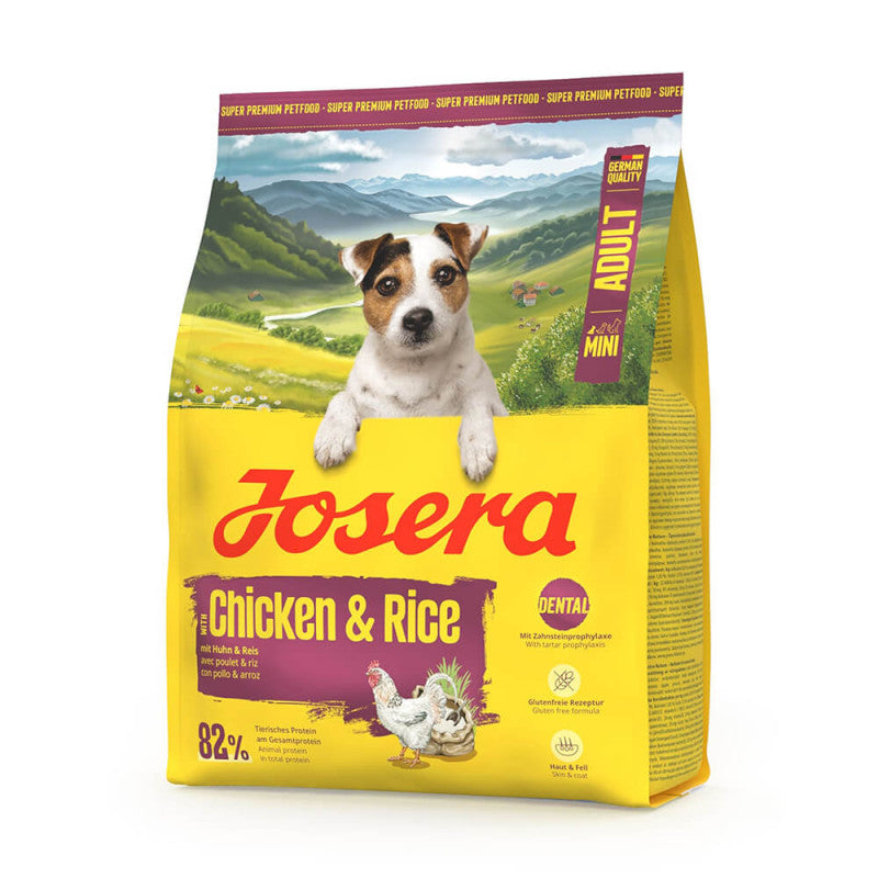 Josera Mini - Pienso Seco para Perro Mini Adulto - Pollo y Arroz | 5 x 900 g