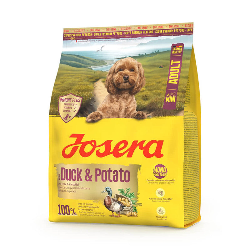 Josera Mini - Pienso Seco para Perro Mini - Pato y patata | 5 x 900 g