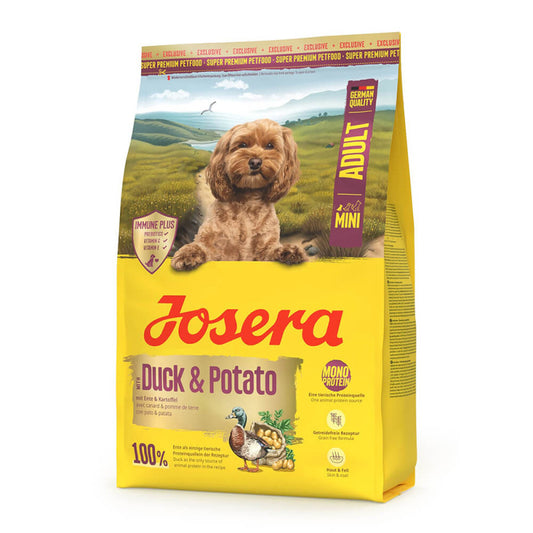 Josera Mini - Dry Dog Food for Mini Dogs - Duck & Potato 3 kg