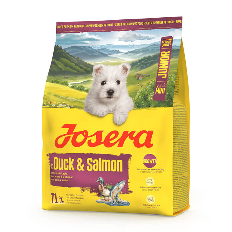 Josera Mini - Puppy Mini Dry Dog Food - Duck & Salmon | 5 x 900 g