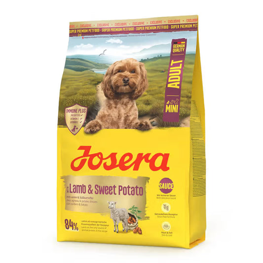 Josera Mini - Ração Seca sem Cereais para Cão Mini - Borrego e Batata Doce