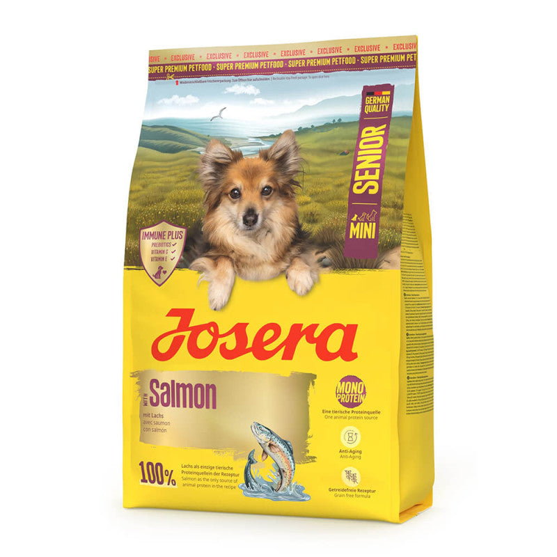 Josera Mini Senior - Pienso Seco sin Cereales para Perro Mini Senior - Salmón 3 kg