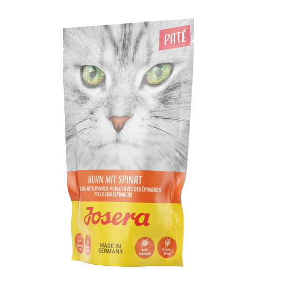 Josera - Paté de Pollo y Espinacas para Gato | 16 x 85 g