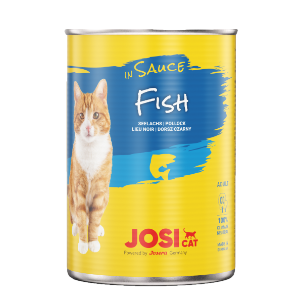 JosiCat - Alimento en Salsa para Gato - Pescado | 12 x 415 g