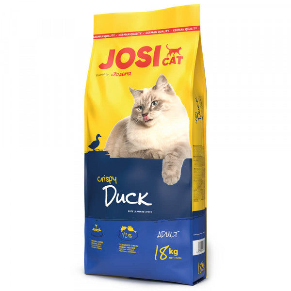 JosiCat Crispy Duck - Pienso Seco para Gato Adulto - Pato 18 kg