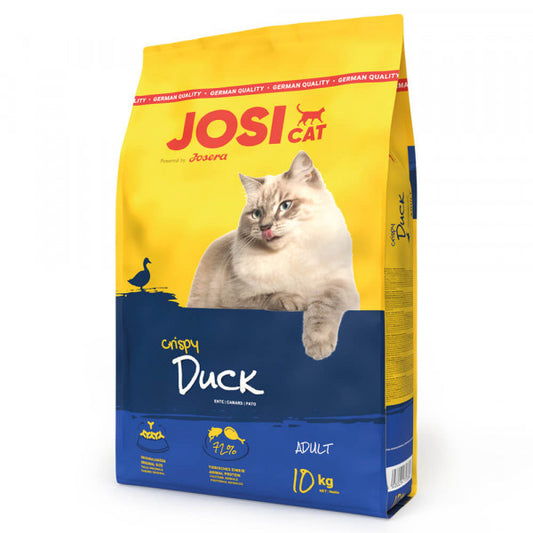 JosiCat Crispy Duck - Pienso Seco para Gatos Adultos - Pato 10 kg