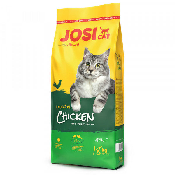 JosiCat Crunchy Chicken - Pienso Seco para Gatos - Pollo 18 kg