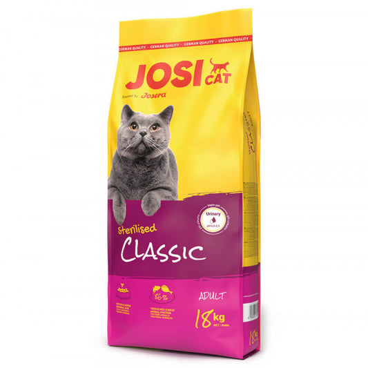JosiCat Sterilised Classic - Dry Cat Food for Sterilised Adult Cats 18 kg
