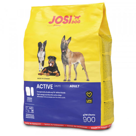 JosiDog Active - Pienso para Perro Adulto Activo | 5 x 900 g