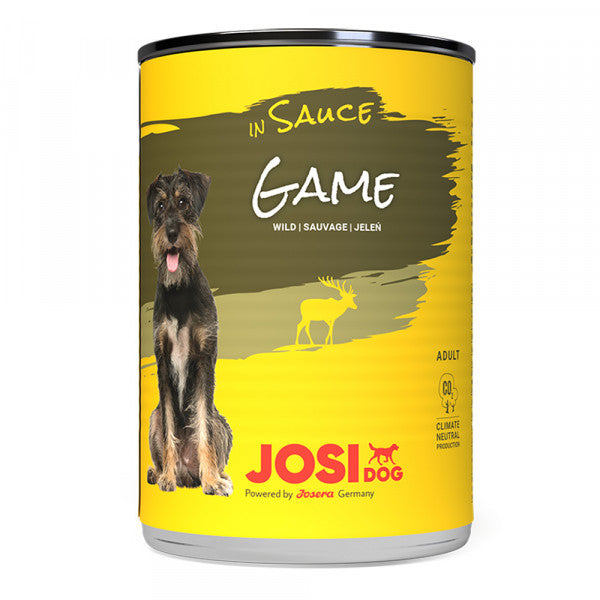 JosiDog - Alimento en Salsa para Perro - Carne de Caza | 12 x 415 g