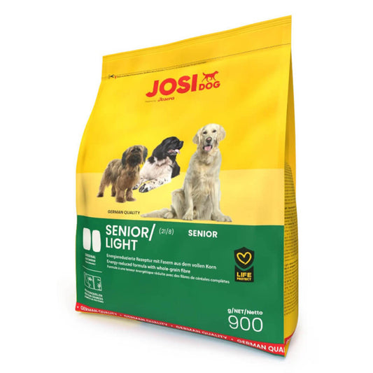 JosiDog Senior/Light - Pienso Seco para Perros Senior o con Actividad Reducida | 5 x 900 g