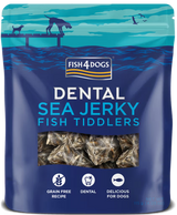 Fish4Pets Dental Sea Jerky Fish Tiddlers Cão Peixe Branco - Snack para cão para saúde dentária e controlo de peso