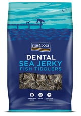 Fish4Pets Dental Sea Jerky Fish Tiddlers Cão Peixe Branco - Snack para cão para saúde dentária e controlo de peso