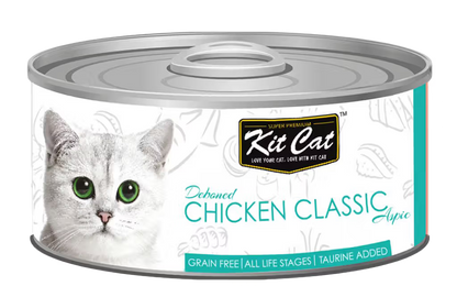 Kit Cat Classic Gato Todas las Edades Pollo Grain-Free - Comida húmeda para gato