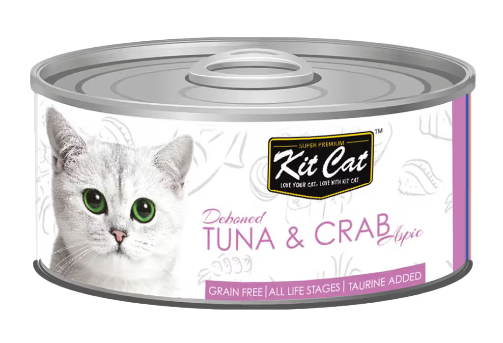 Kit Cat Gato Grain-Free Atún y Cangrejo - Comida húmeda para gato