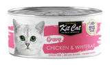 Kit Cat Gravy Gato Frango e Isca Branca Grain-Free - Ração húmida para gato
