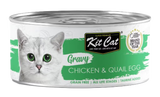Kit Cat Gravy Gato Pollo y Huevo de Codorniz Grain-Free - Comida húmeda para gato