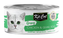 Kit Cat Gravy Gato Pollo y Huevo de Codorniz Grain-Free - Comida húmeda para gato